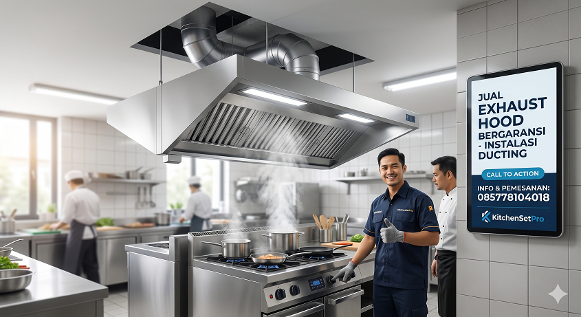 Jual exhaust Hood Stainless